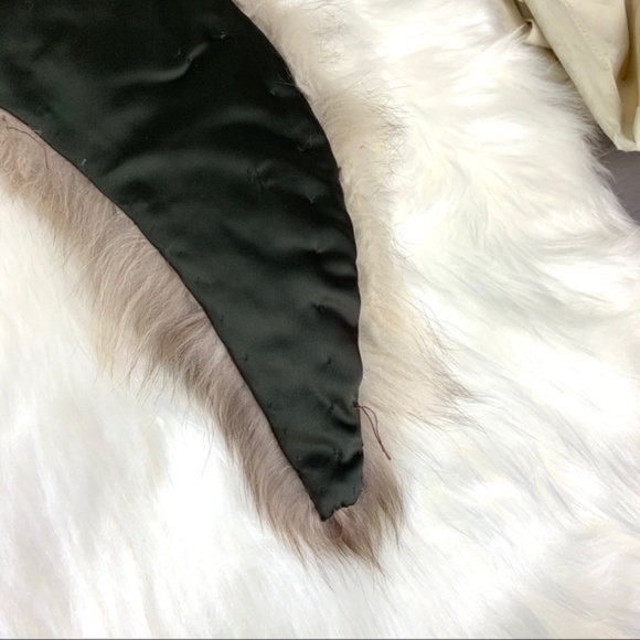 Authentic silver fox fur collar wrap scarf style - Picture 6 of 10